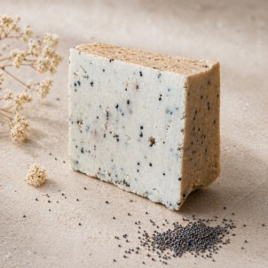 Savon aux Graines de Pavot bleu Bio